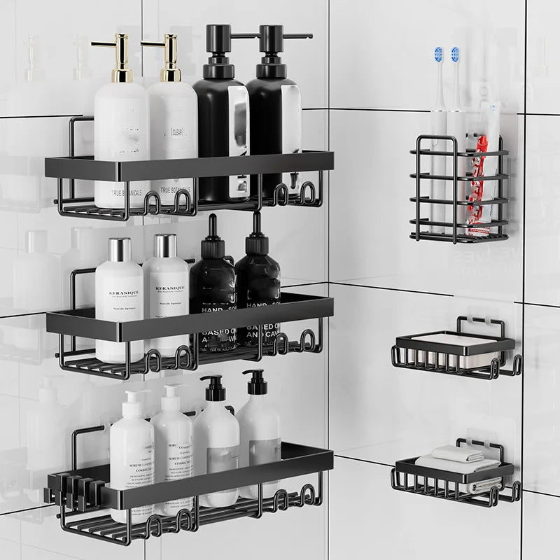 6 Pack Shower Caddy Shelf Rack