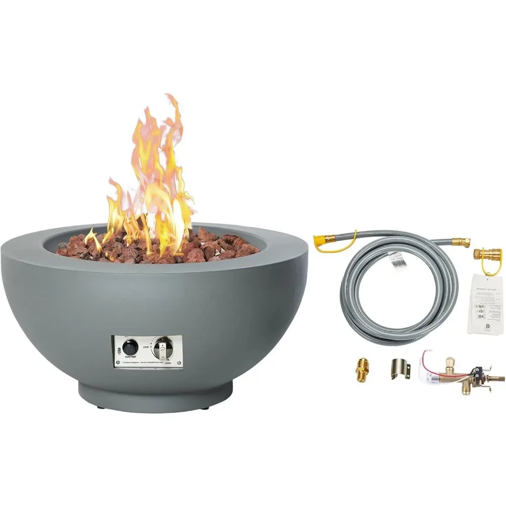 Propane Fire Pit with Natural Gas Conversion Kit