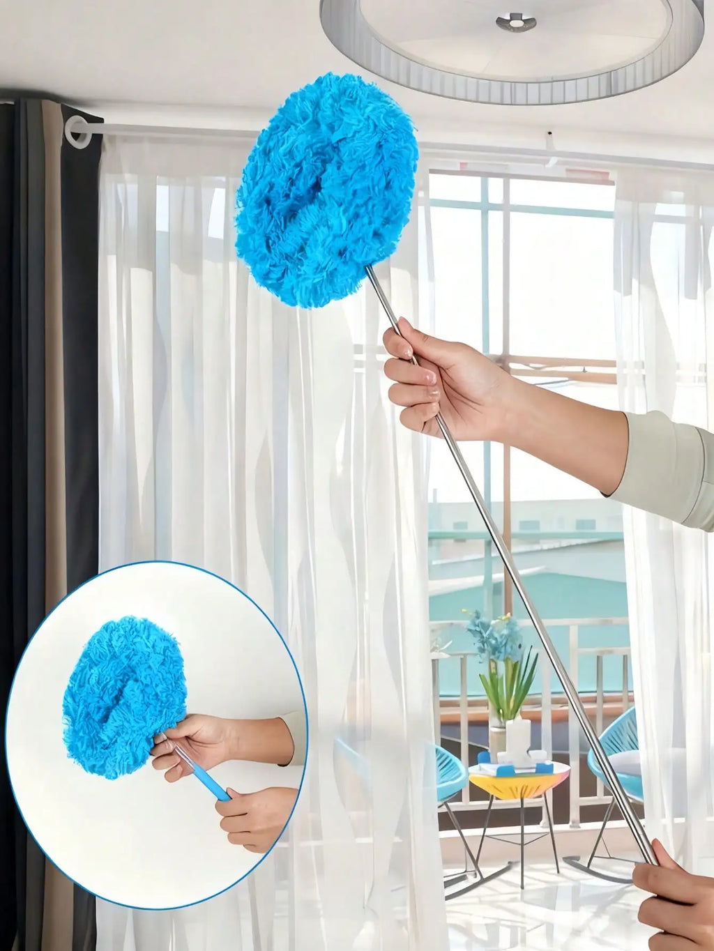 Extendable Microfiber Adjustable Ceiling Fan Duster