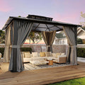 10'x12' Hardtop Permanent  Outdoor Gazebo