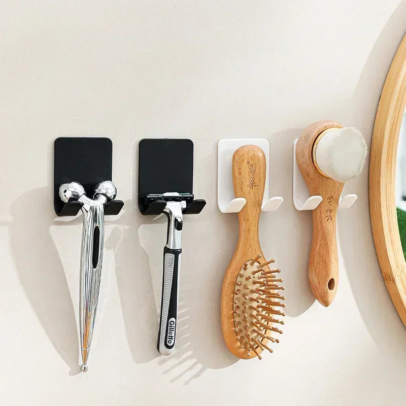 1/2/4/6Pcs Bathroom Razor  Punch-Free Holder/Hook