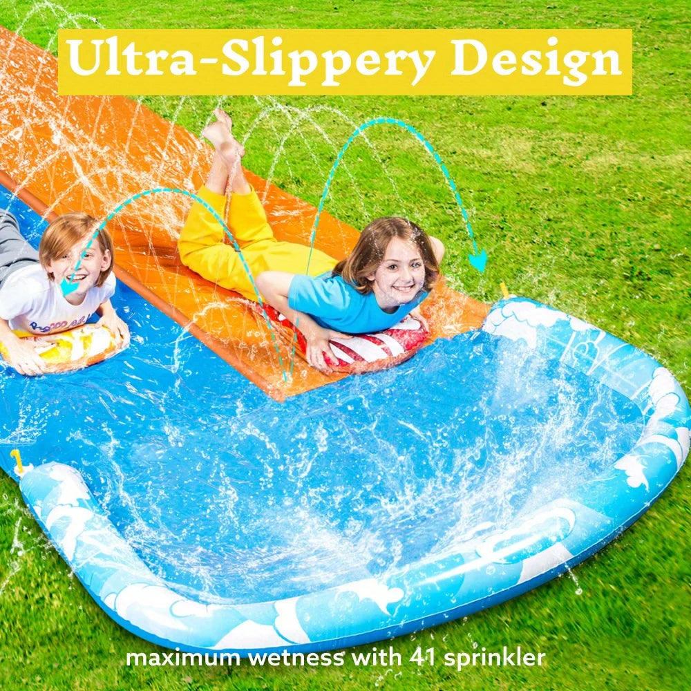 32.5ft Mega Inflatable Water Slide 2- Lanes