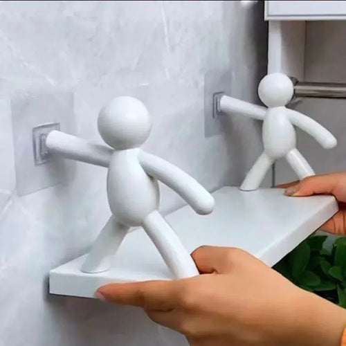 1PC/2PCS Self-adhesive Bathroom Shampoo Shelf