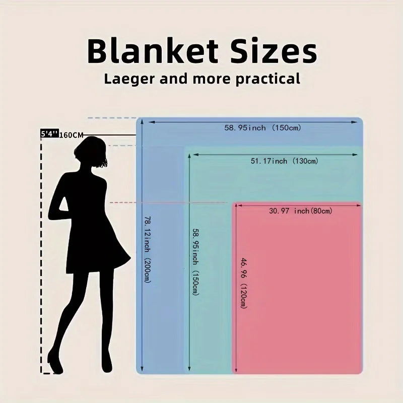 Soft Velvet Lightweight All-Season Throw Blanket