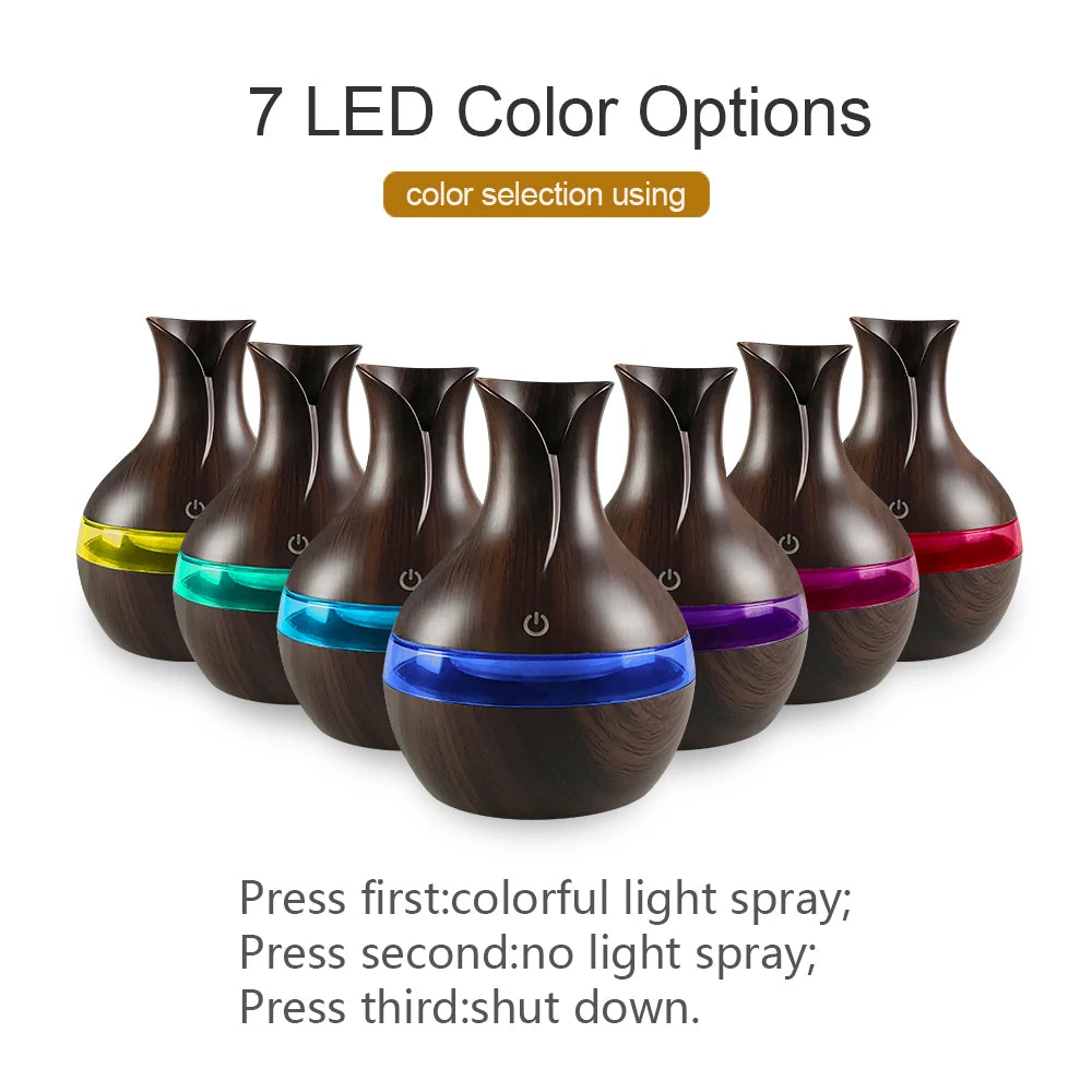 Aromatherapy Diffuser Rechargeable bath/bed 7-LED colors