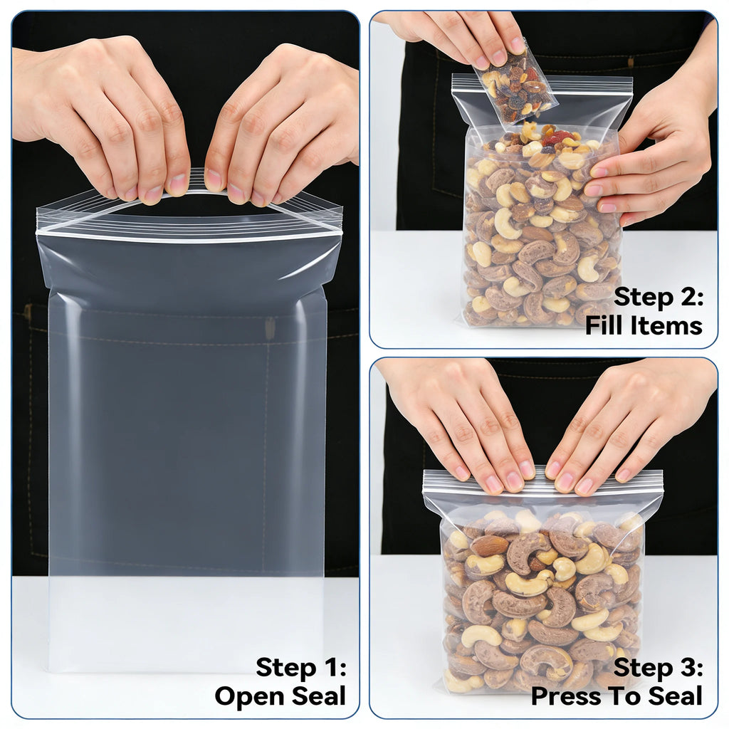 Leak Proof/Airtight Reusable Storage Bags