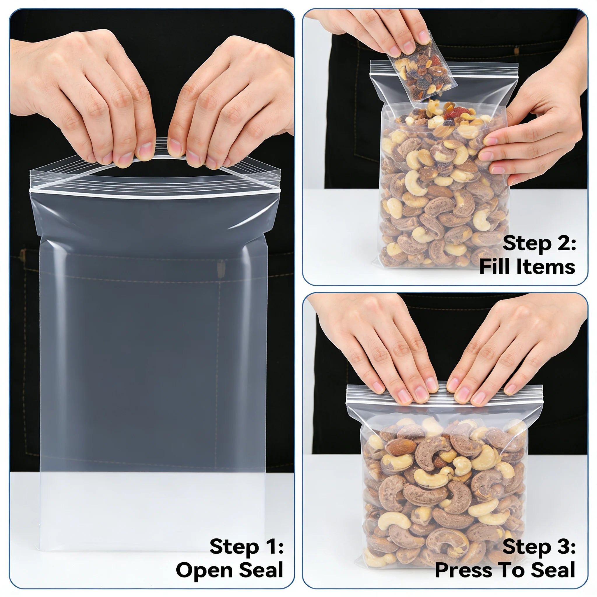 Leak Proof/Airtight Reusable Storage Bags