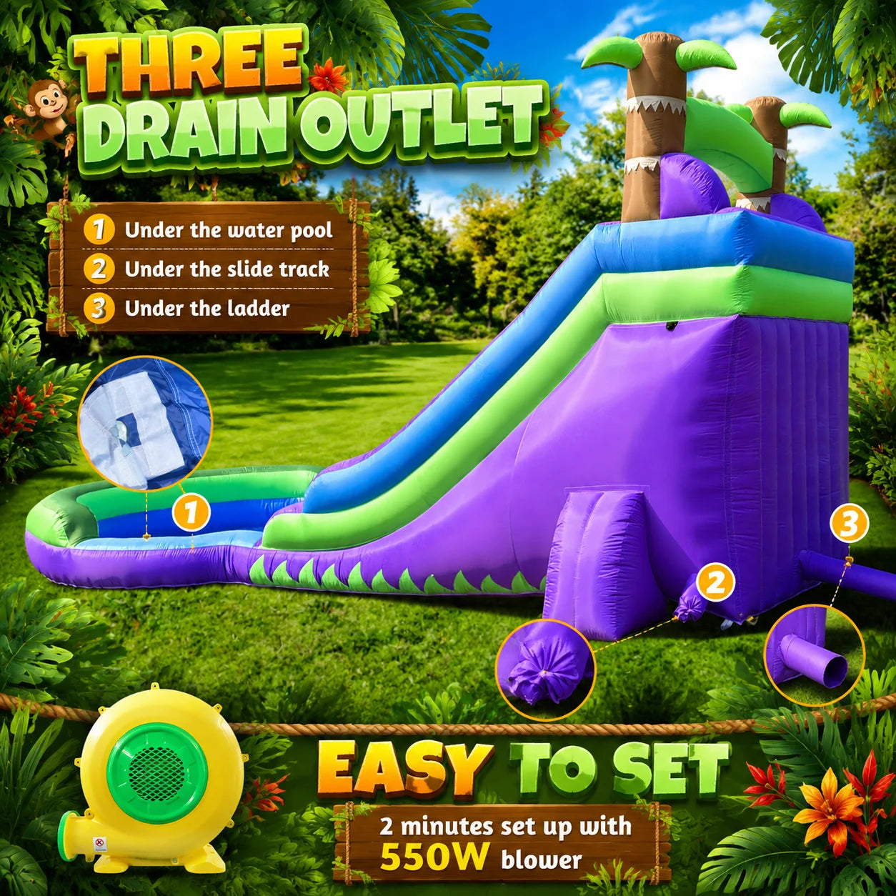 Tropical Rainforest Water Slide