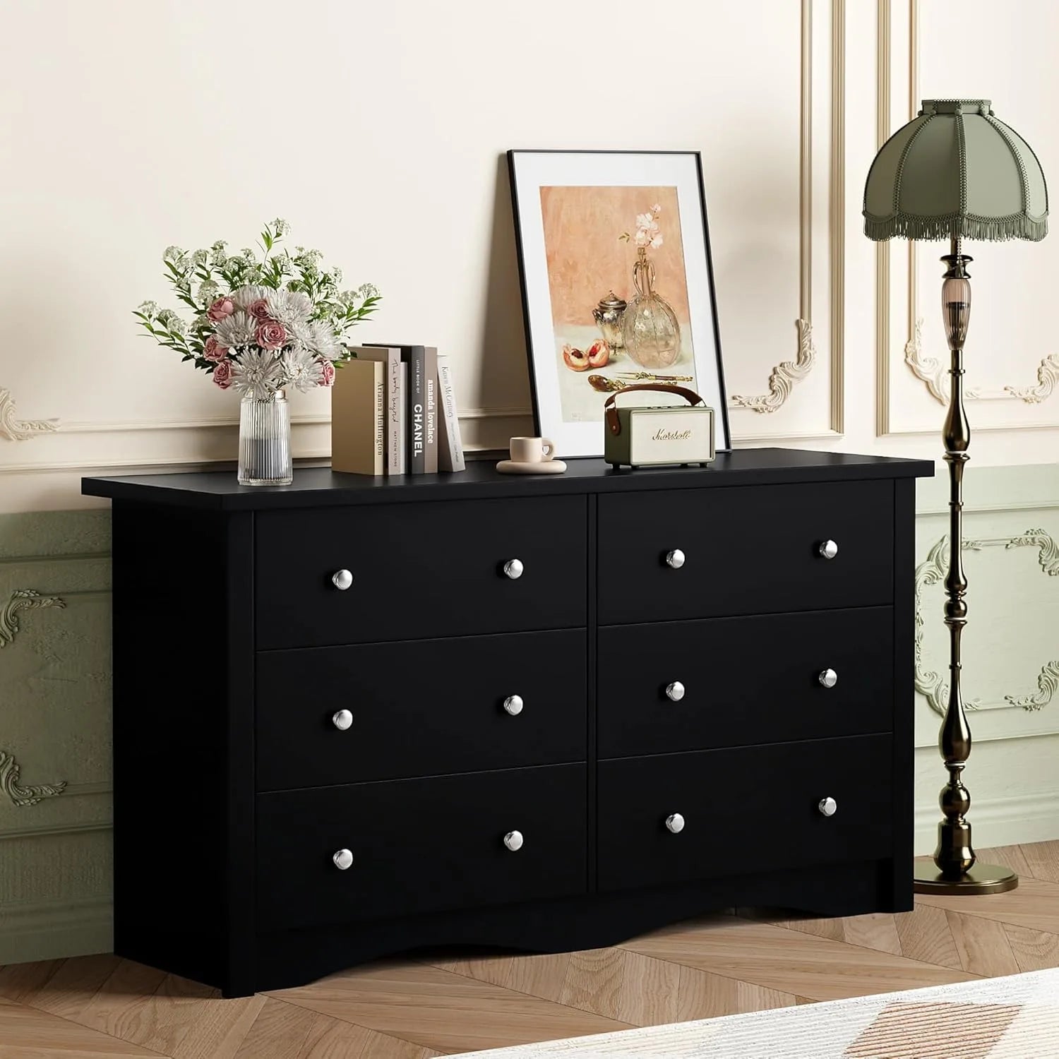 6 Drawer Dresser Wood Chest