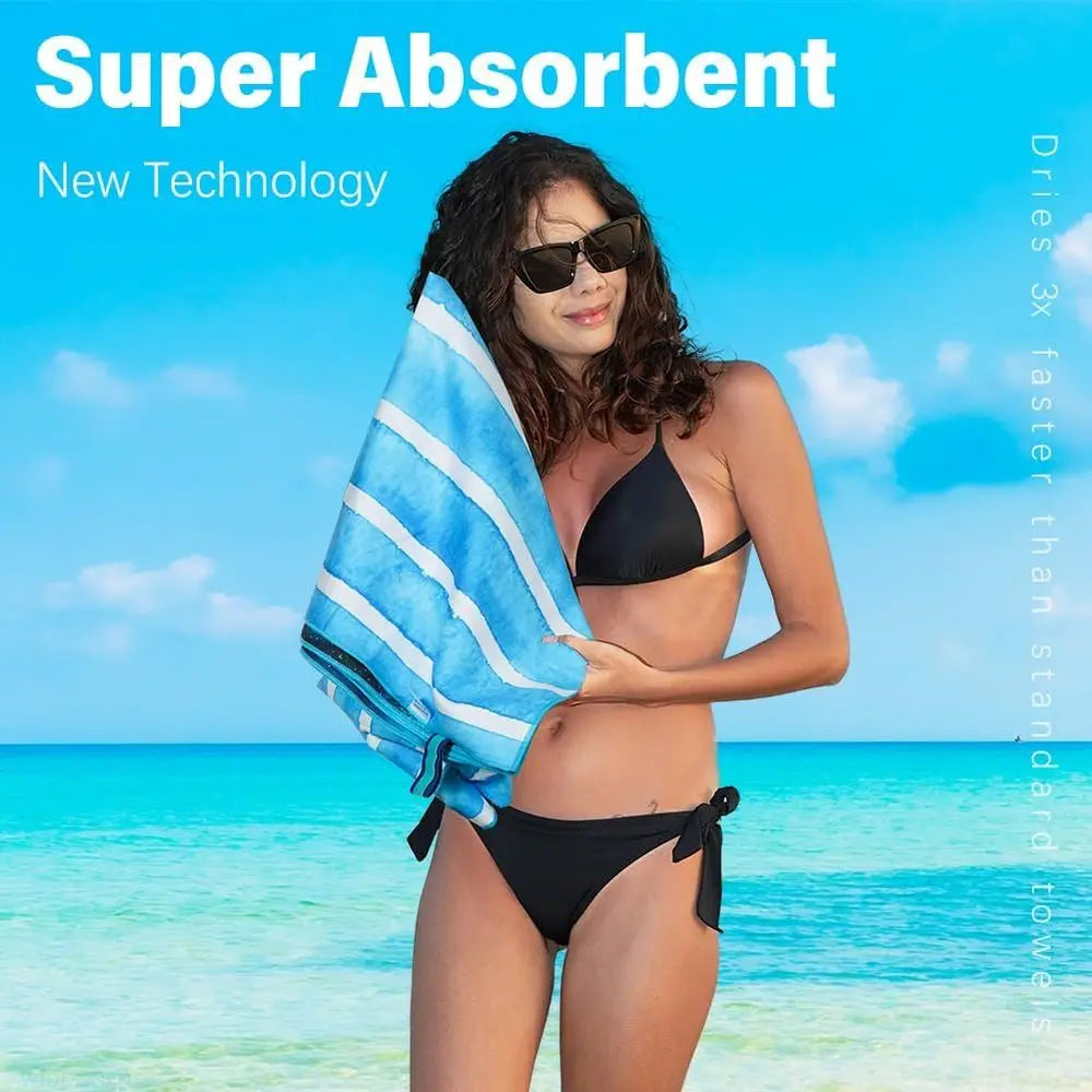 Lightweight Microfiber Beach Towel