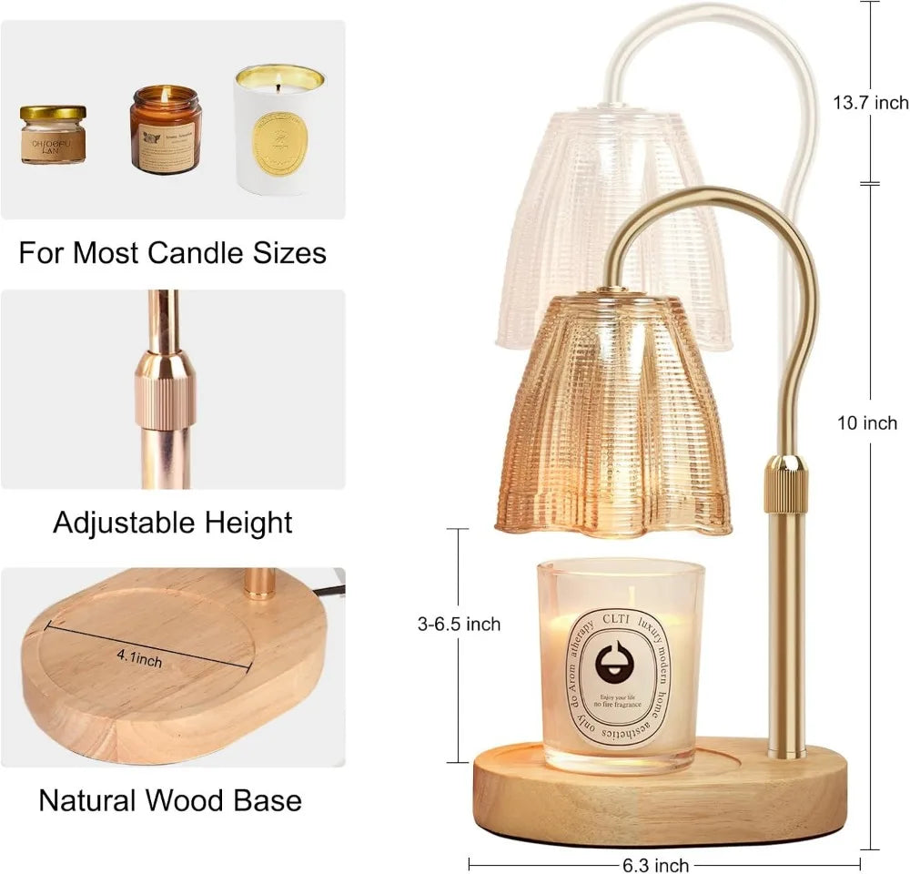 Candle Warmer Lamp with Timer & Dimmer