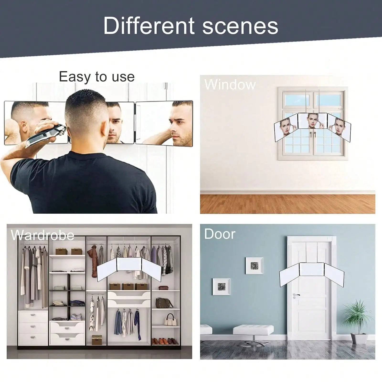 3 Way Mirror For Hair Cutting