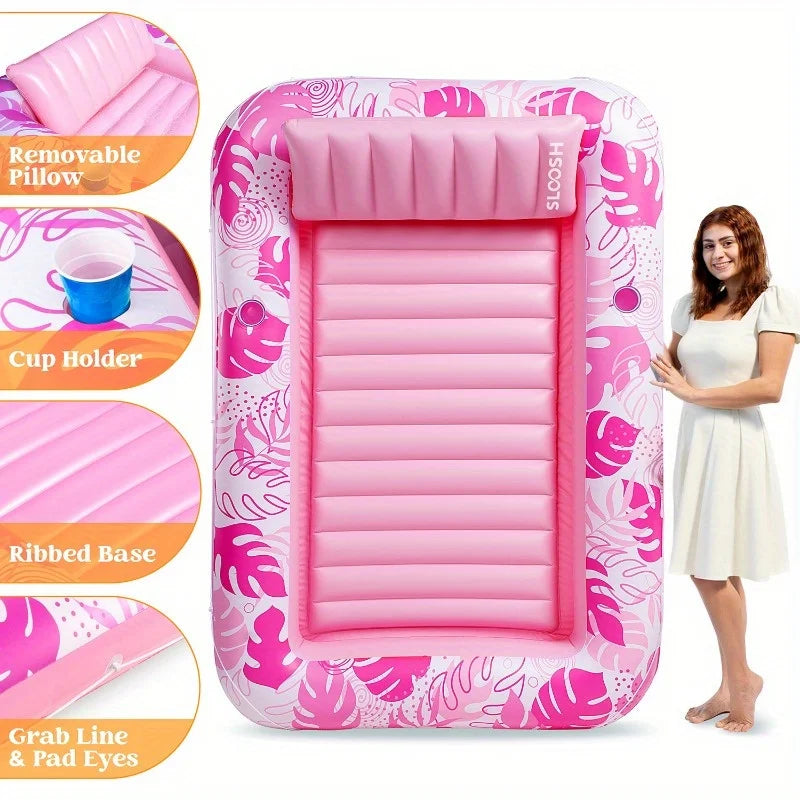 Inflatable Tanning Pool Lounger Float