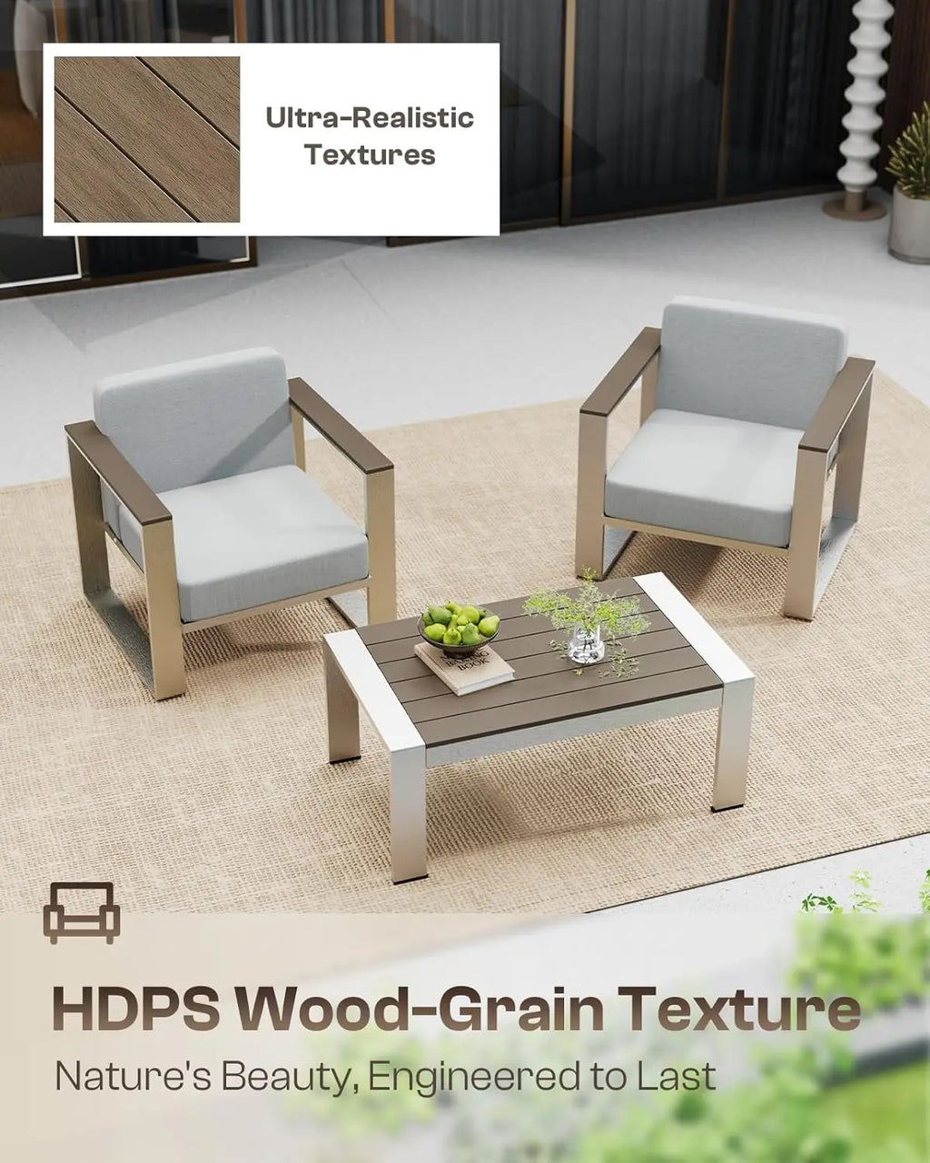 4 Piece Deep Seat Furniture Set