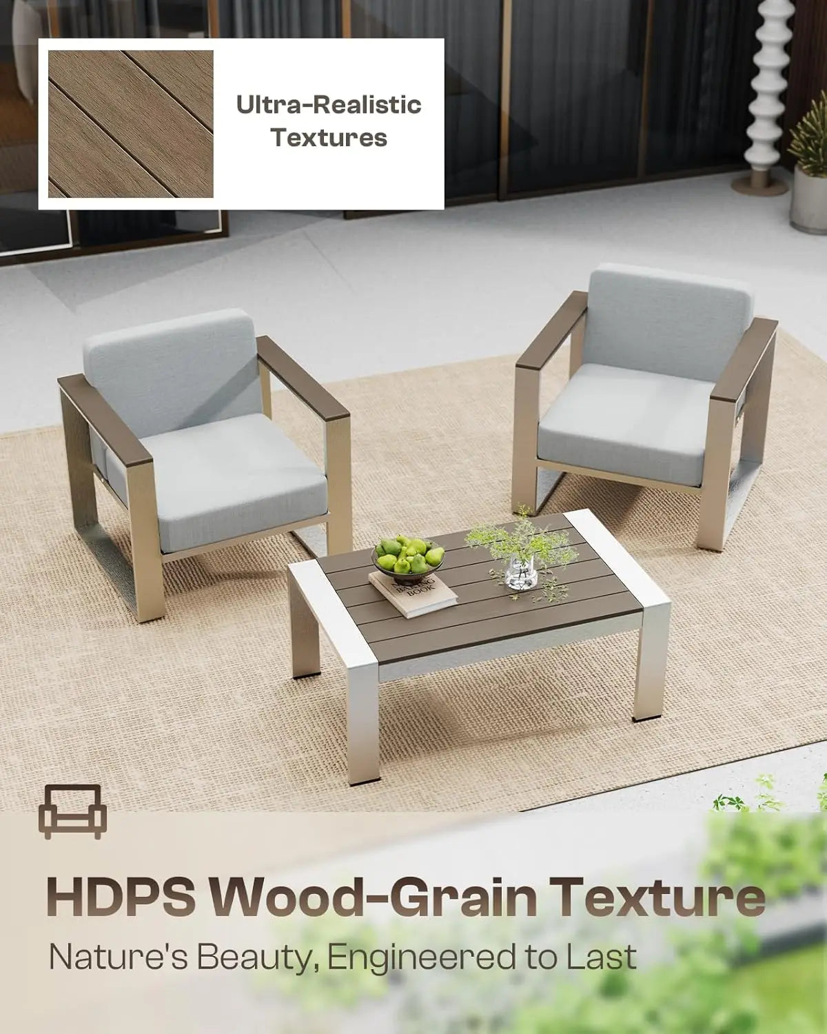 4 Piece Deep Seat Furniture Set