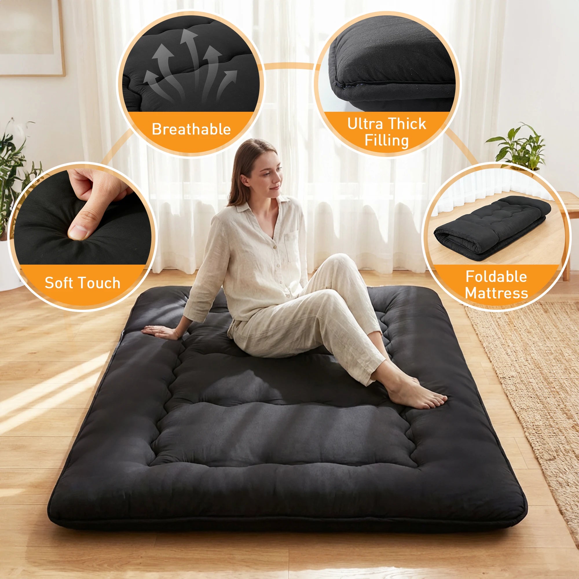 4 Inch Soft Floor Mattress