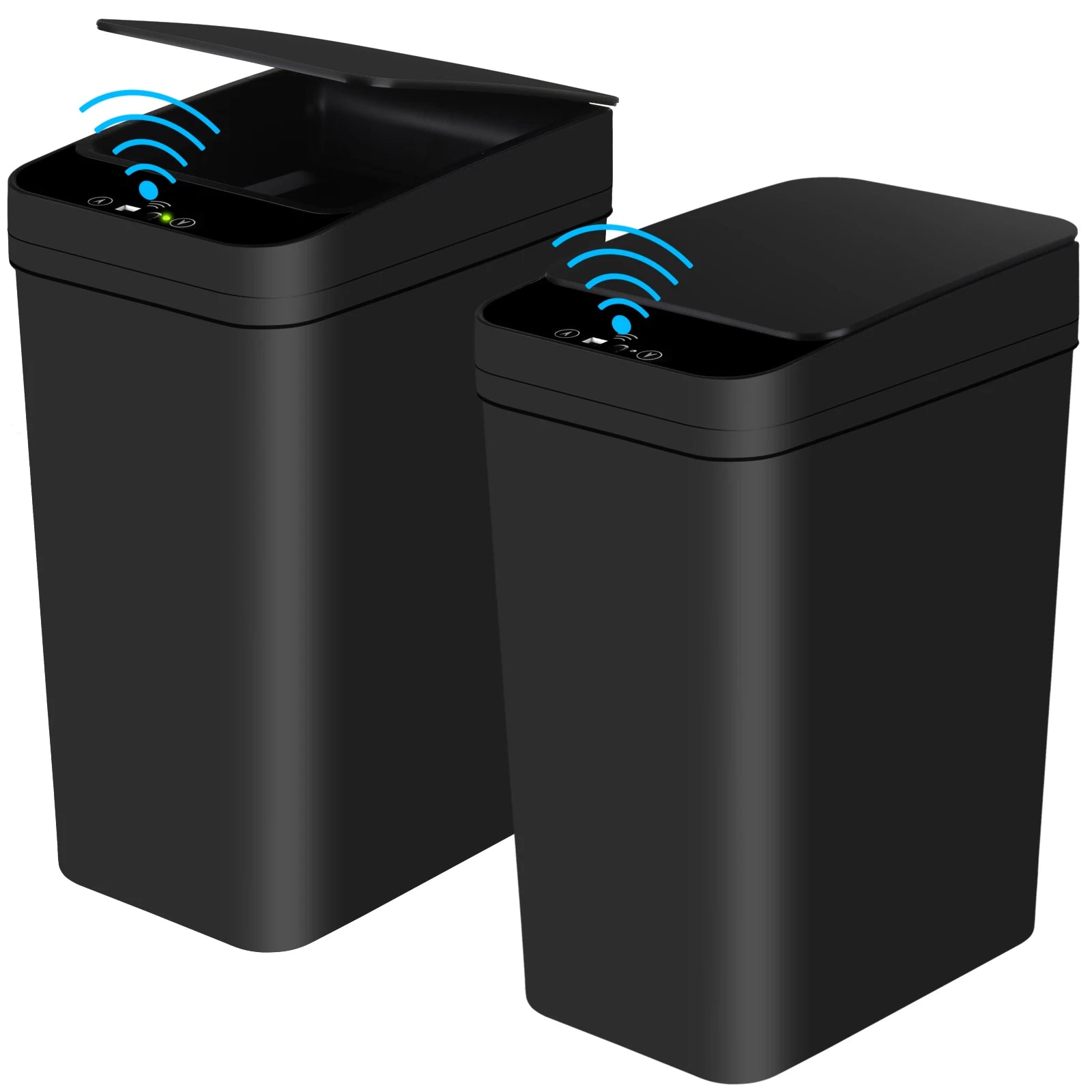 2 Pk. Bathroom Automatic Trash Can