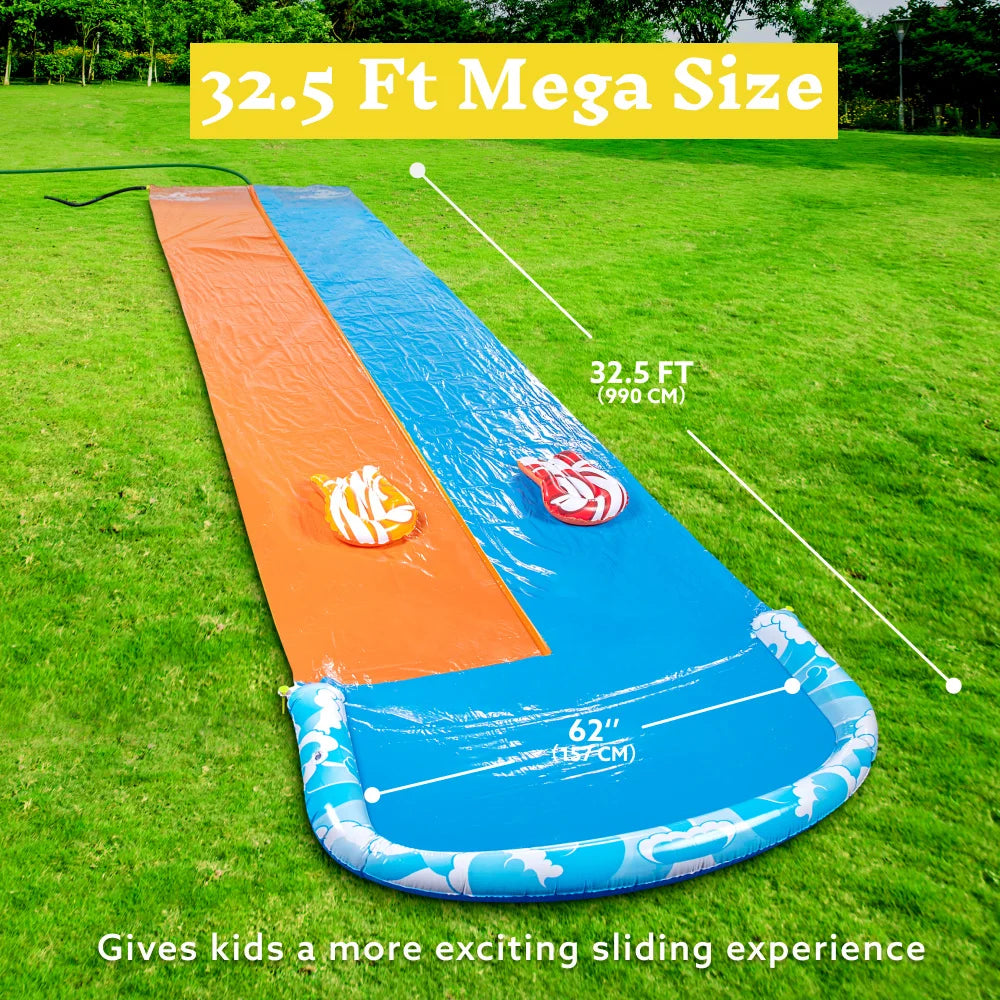 32.5ft Mega Inflatable Water Slide 2- Lanes