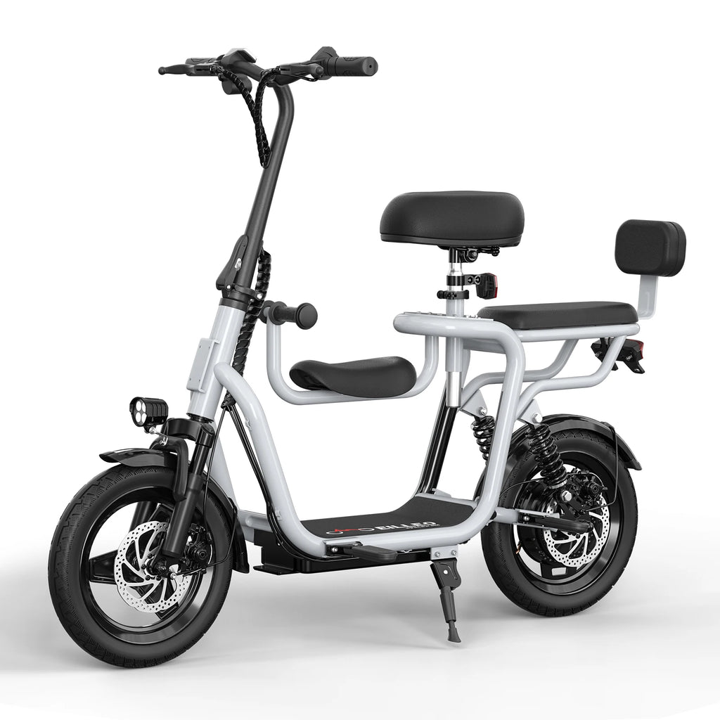 Electric Scooter with Adjustable Seat