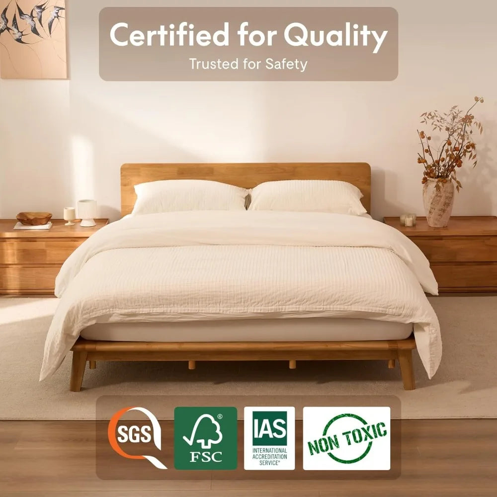 Solid Wood Platform Bed Frame