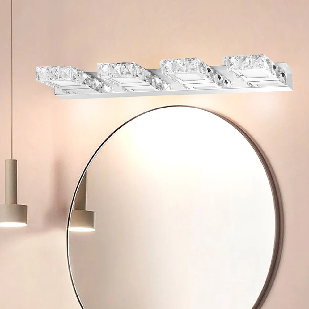 4-Head Crystal Mirror Light LED