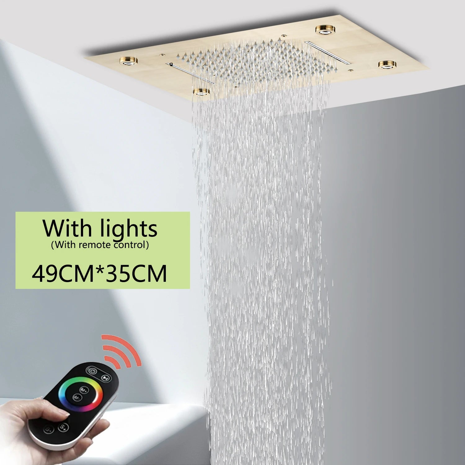 Ceiling Shower Head with LED Lights