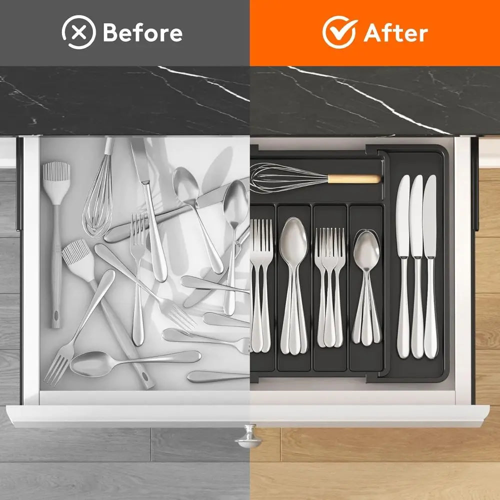 Expandable Utensil Tray BPA Free Adjustable