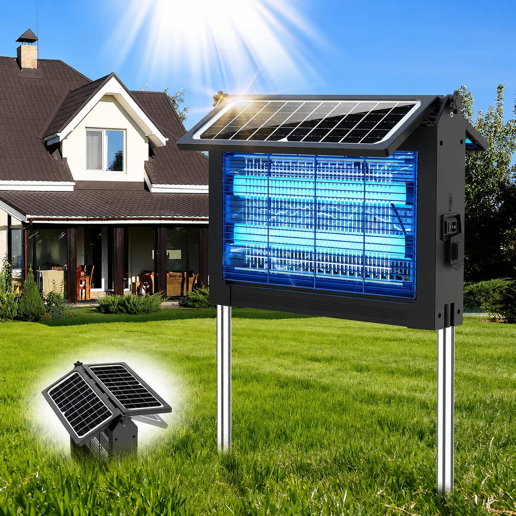 Solar Bug Zapper Outdoor Waterproof Fly Trap