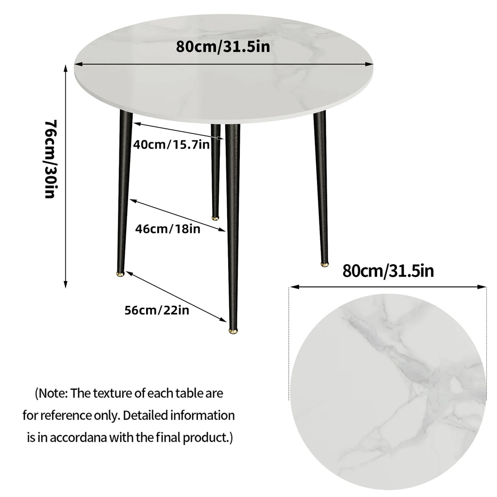 Round Dining Table Marble Top