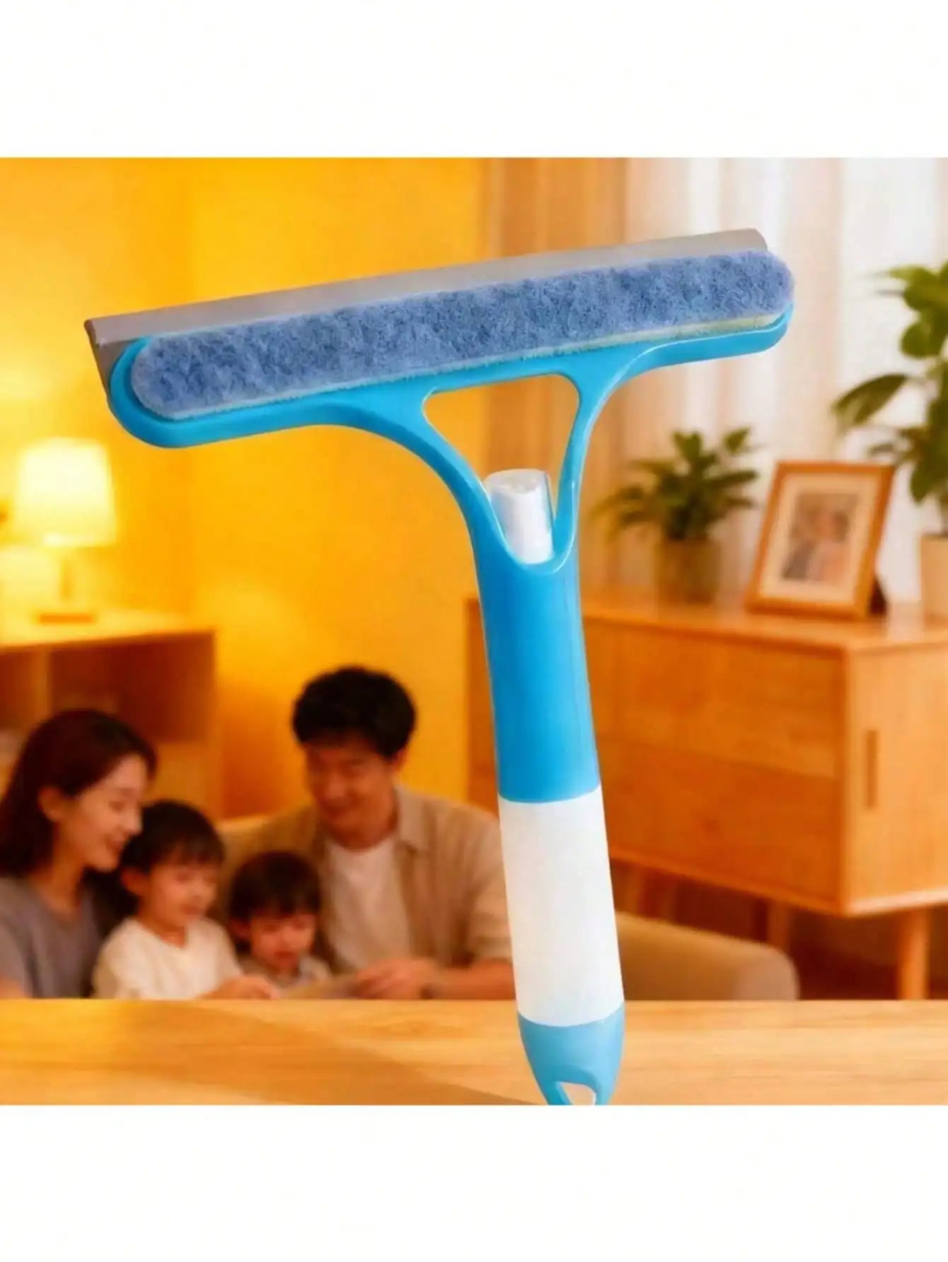 Double-Sided Cleaner with Spray Nozzle