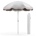 6.5 FT Outdoor Umbrella w/Carrying Bag Push Button Tilt