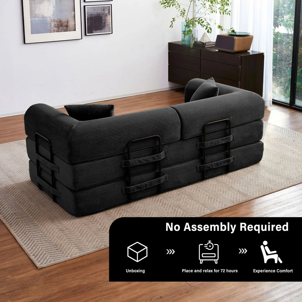 Boneless Foldable Convertible Futon Sleeper