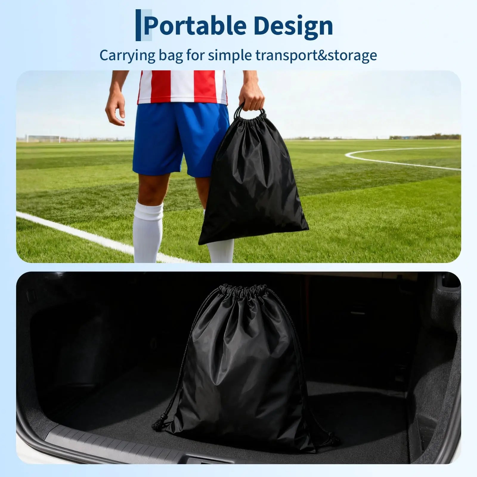 6x4ft Pop Up Soccer Goal Set Of 2