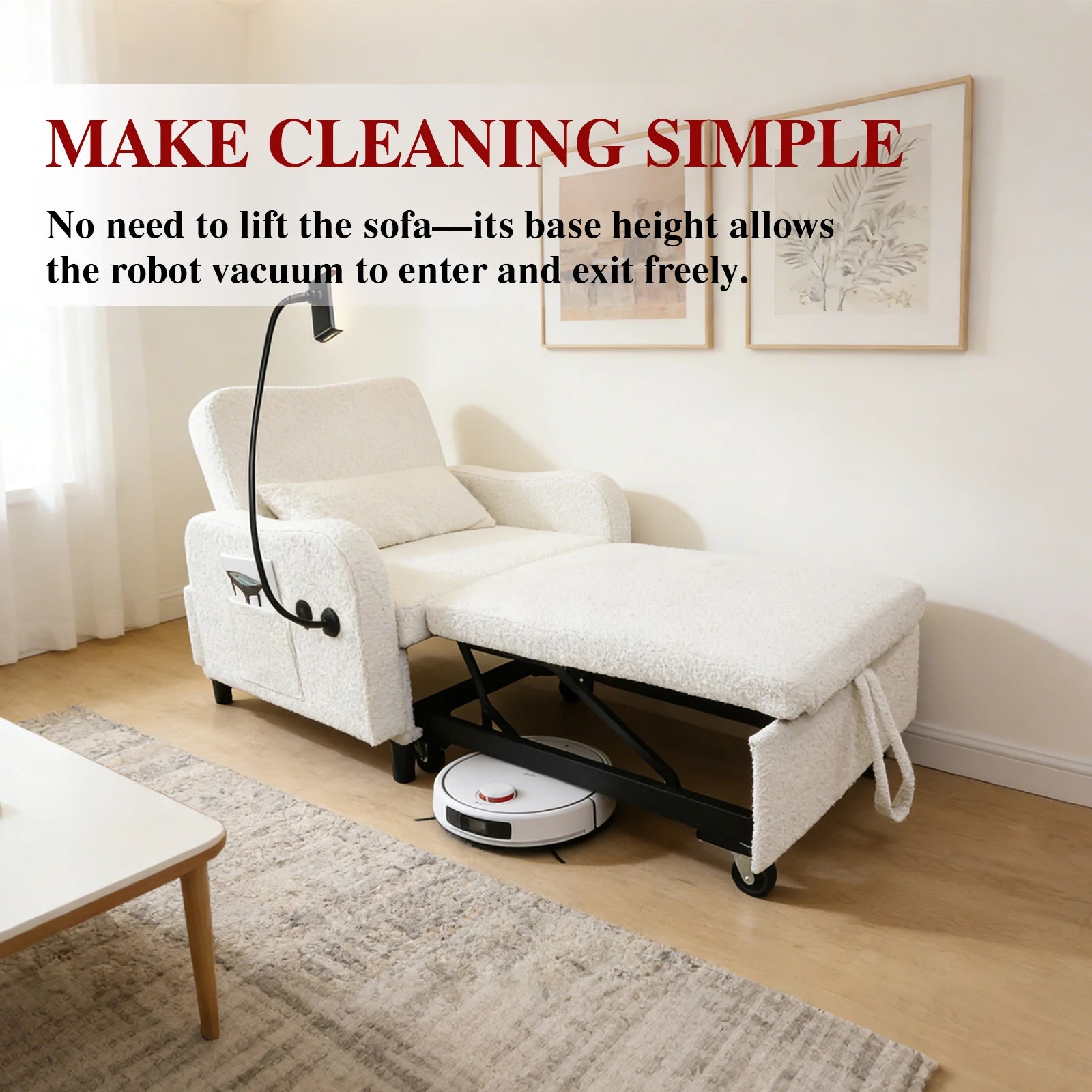 3 in 1 Convertible Sofa Chair