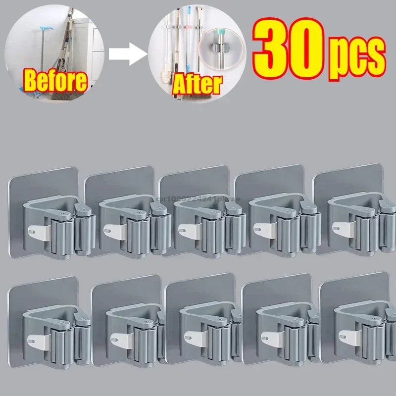 Self-adhesive Broom/Mop Holder