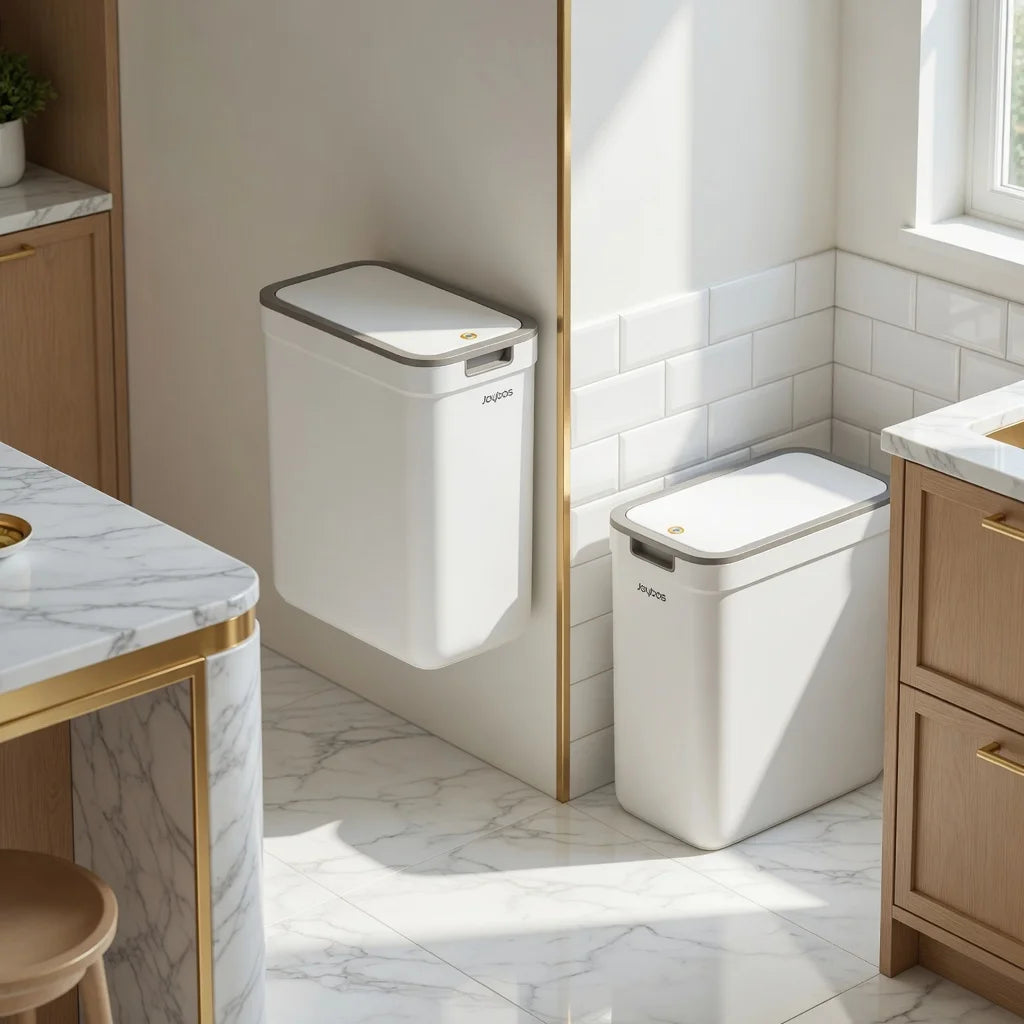 Wall Mount/Floor Standing Trash Can
