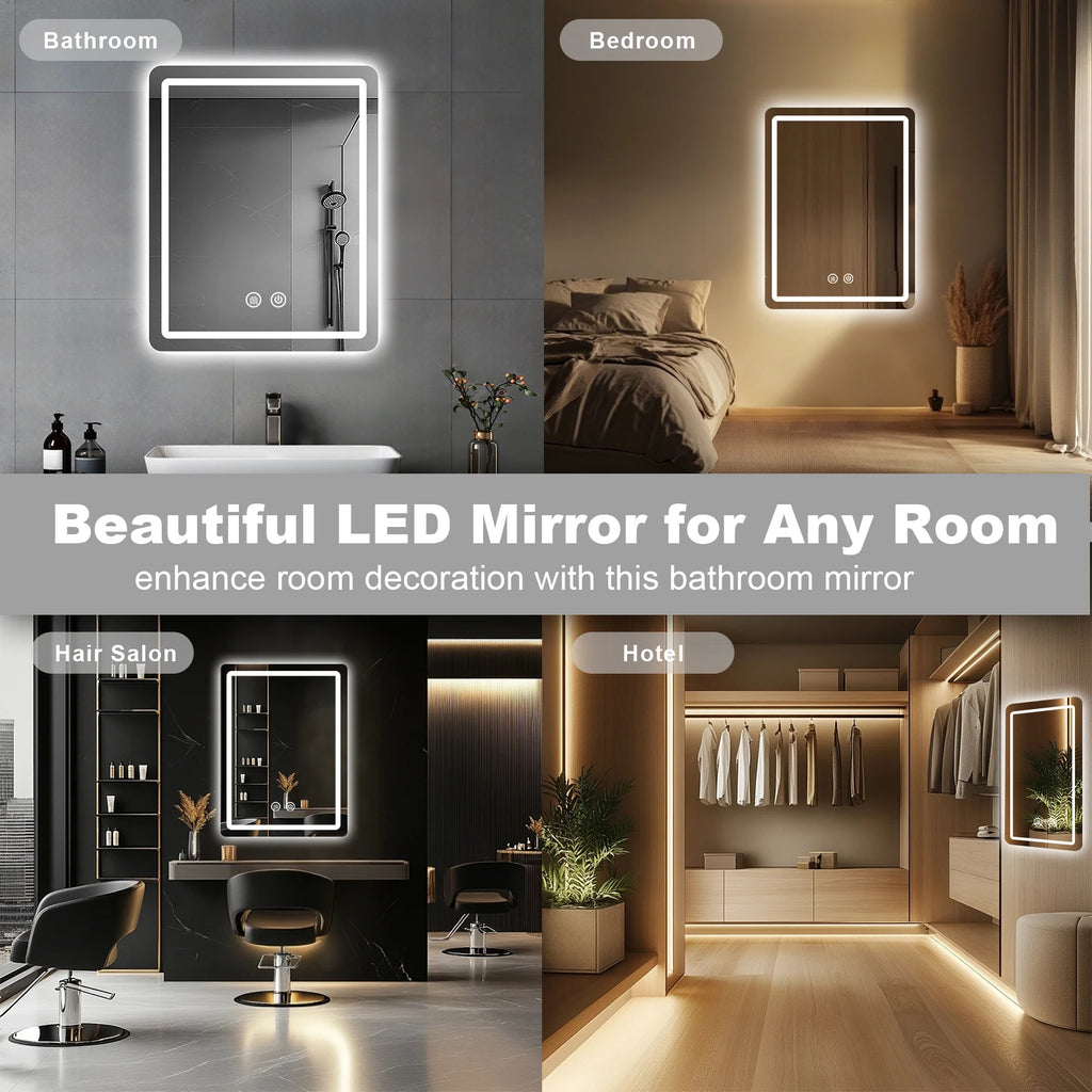 LED Lighted Wall Mount Mirror