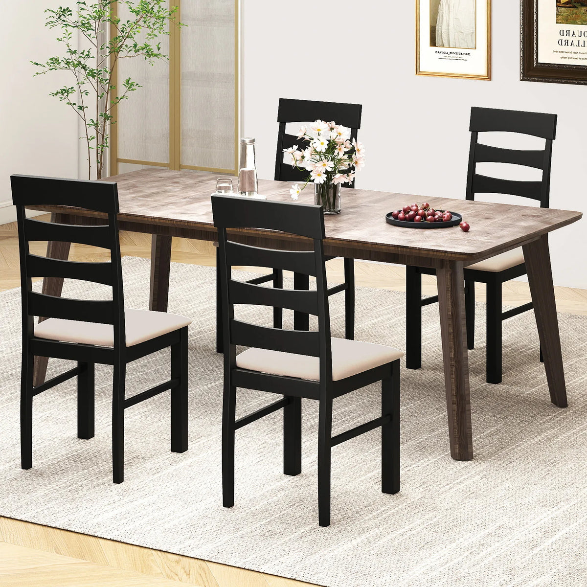 Set of 2, High Back Chairs