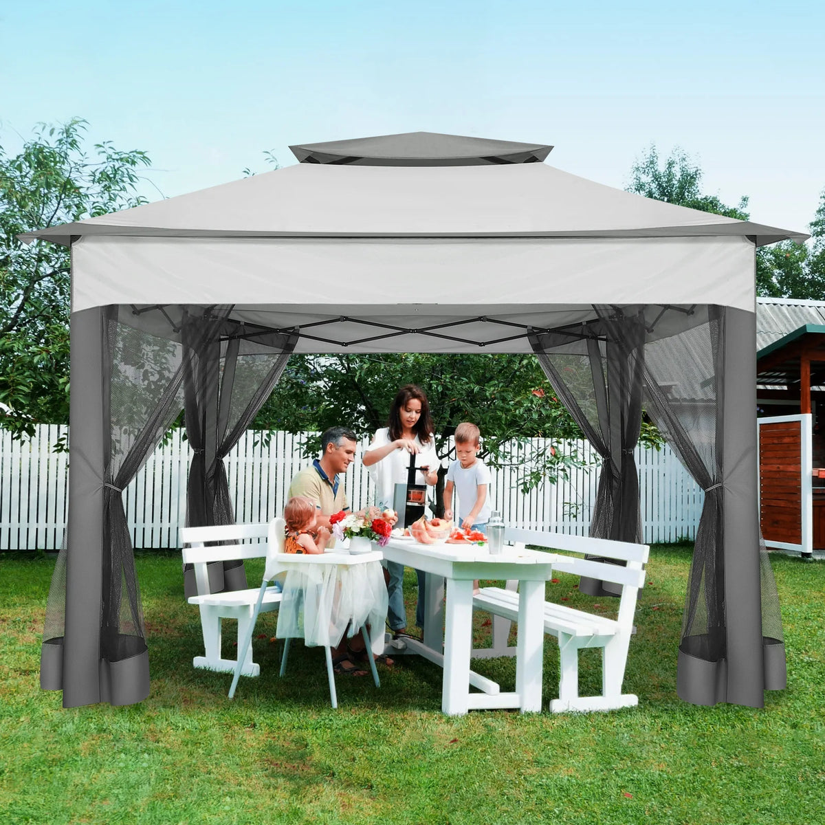 11x11 Canopy with Mosquito Net