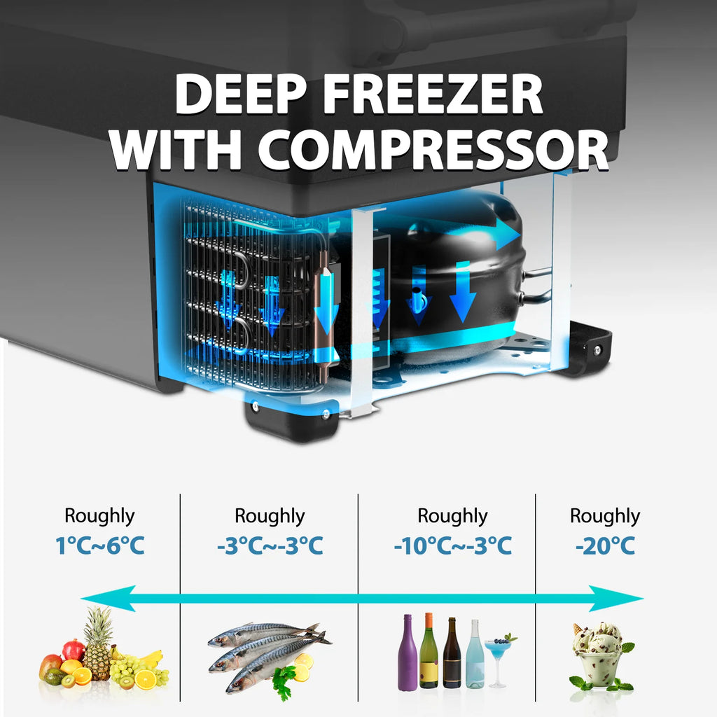 Dual Temperature Control 12 Volt Refrigerator