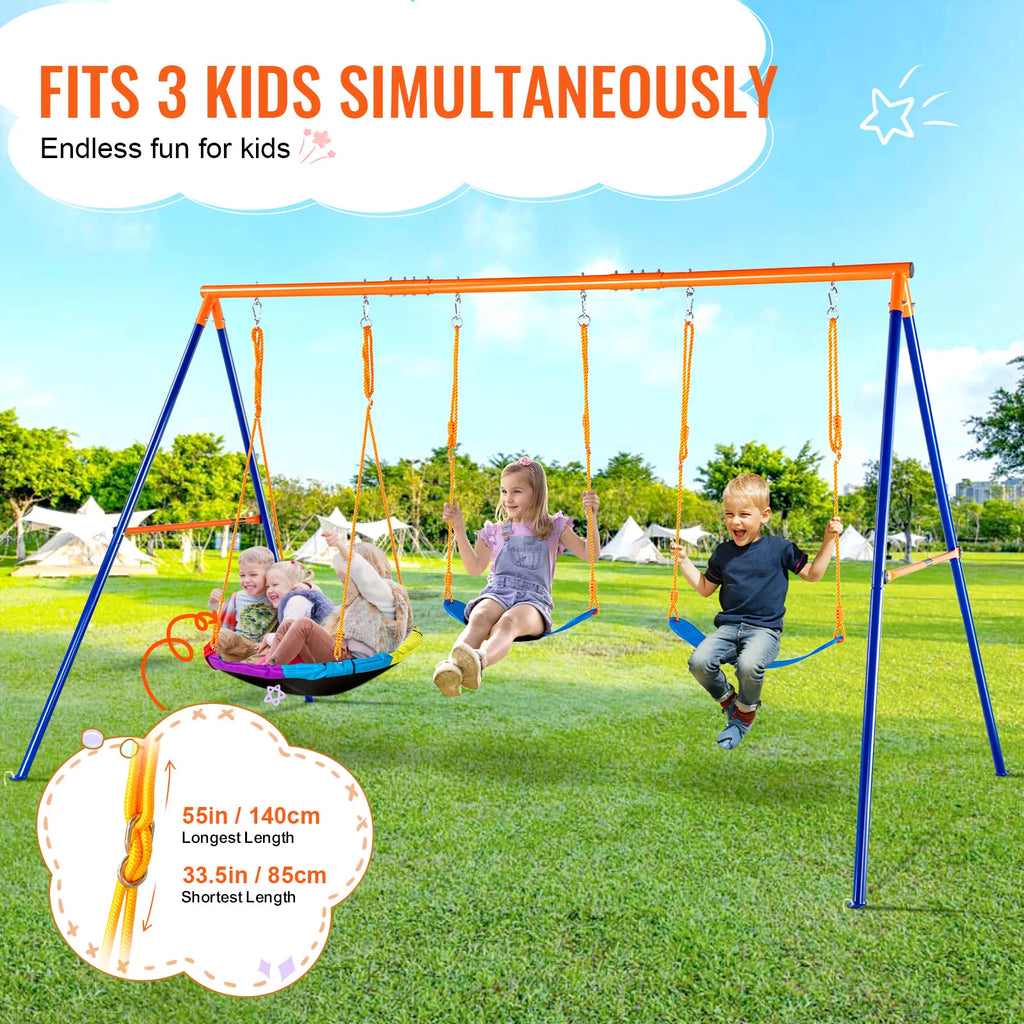 600lbs Capacity Swing Set