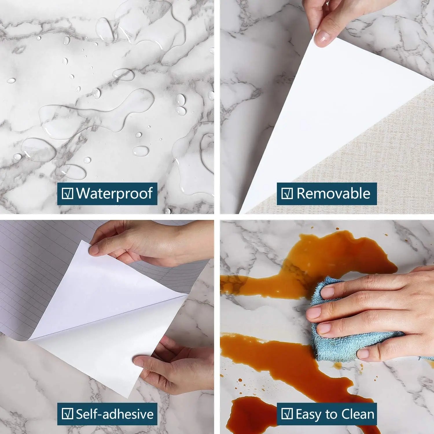 Vinyl Self Adhesive Kitchen Waterproof Contact Paper