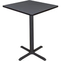30 Inch Square Cross Base Coffee Table