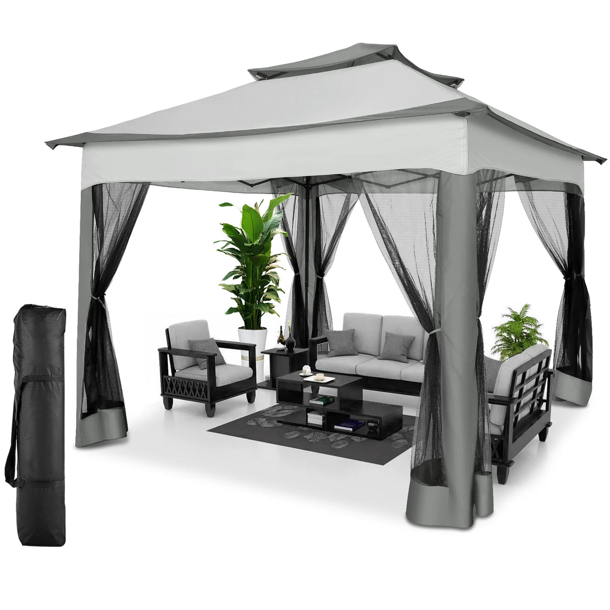 11x11 Canopy with Mosquito Net
