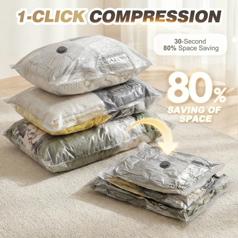 15 Pack Vacuum Bags ,Rechargeable Air Pump