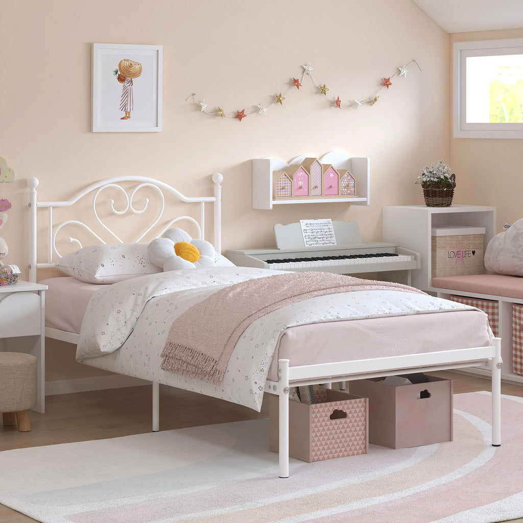 Twin Bed Frame with Headboard