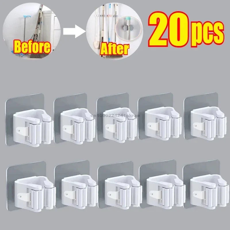 Self-adhesive Broom/Mop Holder