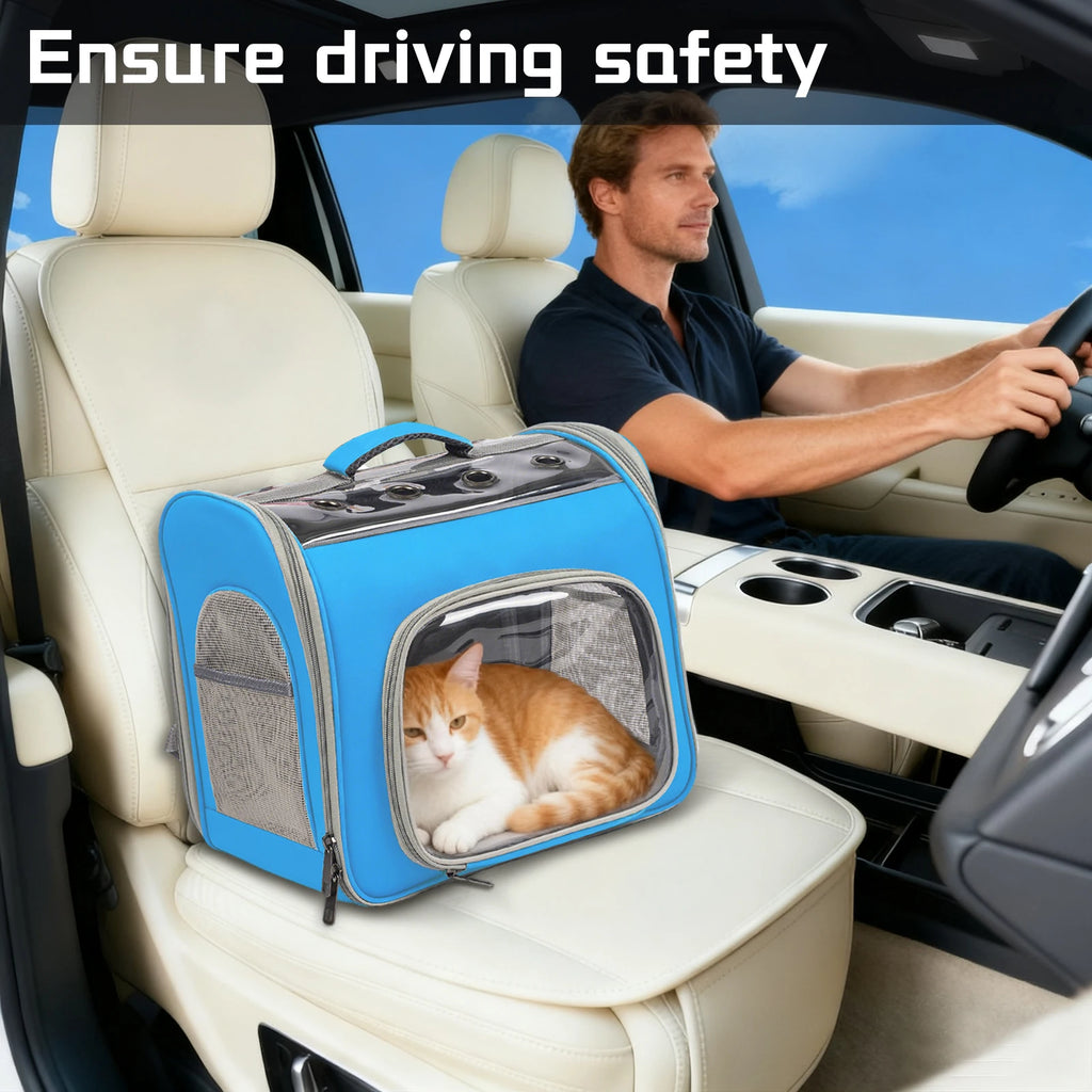Breathable Pet Backpack With Front Opening