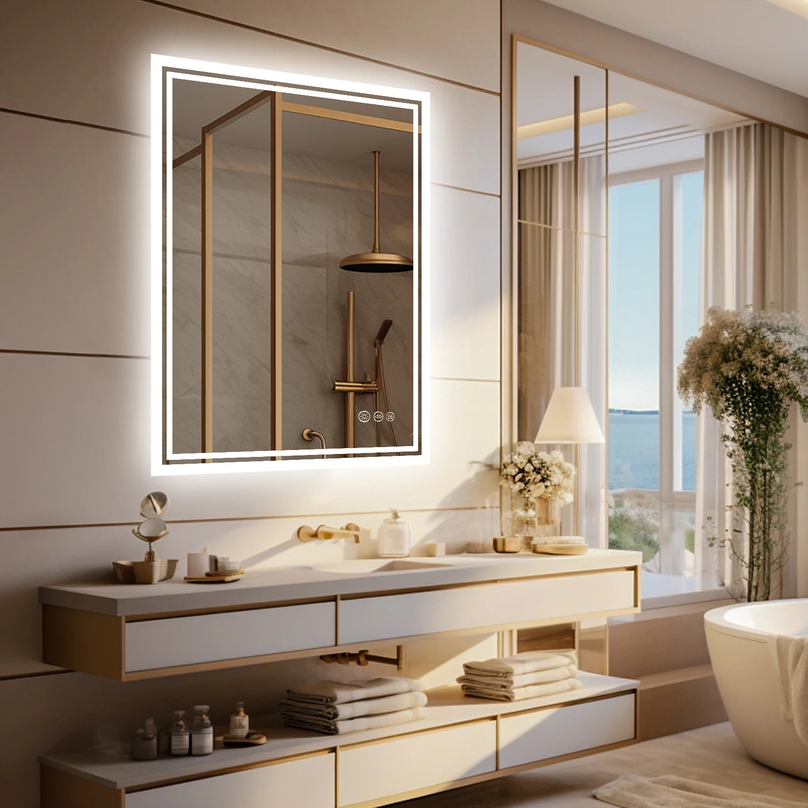 LED Backlit Mirror  with Lights