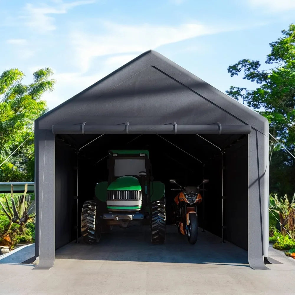 Heavy Duty Steel storage shed with Removable Sidewalls
